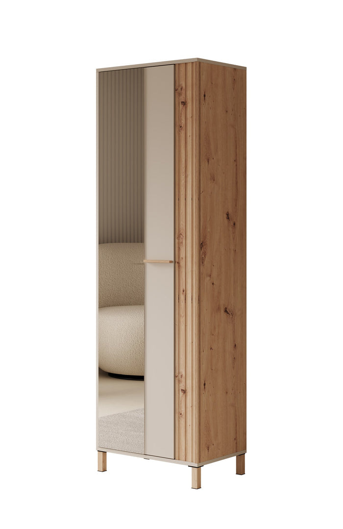 Meubella - Halkast Bahia - Beige - 60 cm - Met spiegel