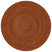 Mrcarpet Rond jute vloerkleed Roest|terracotta 200cm
