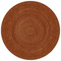 Mrcarpet Rond jute vloerkleed Roest|terracotta 200cm