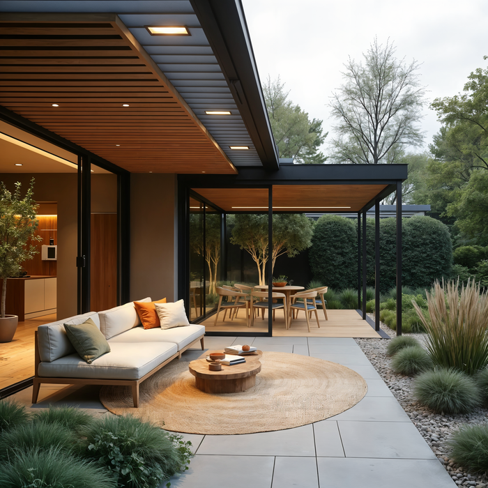 Mrcarpet Rond Jute Buitenkleed Outdoor Breeze Naturel 240cm