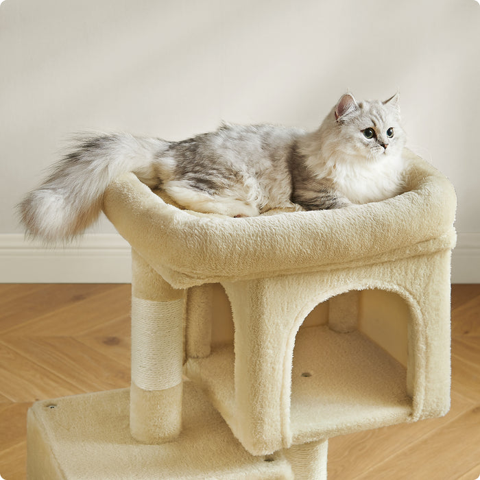 ACAZA Krabpaal - Krabpaal voor Katten - Beige - 65 cm hoog