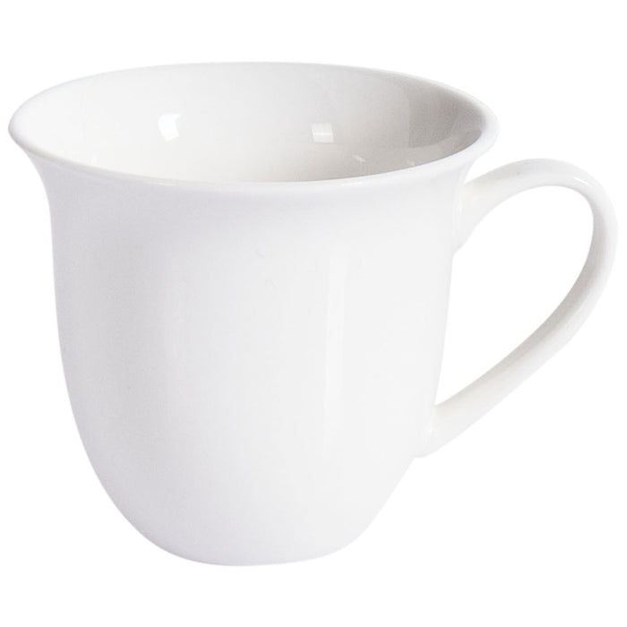 Beliani - ELDERBERRY - Kop en schotel set van 8 - Wit - Porselein