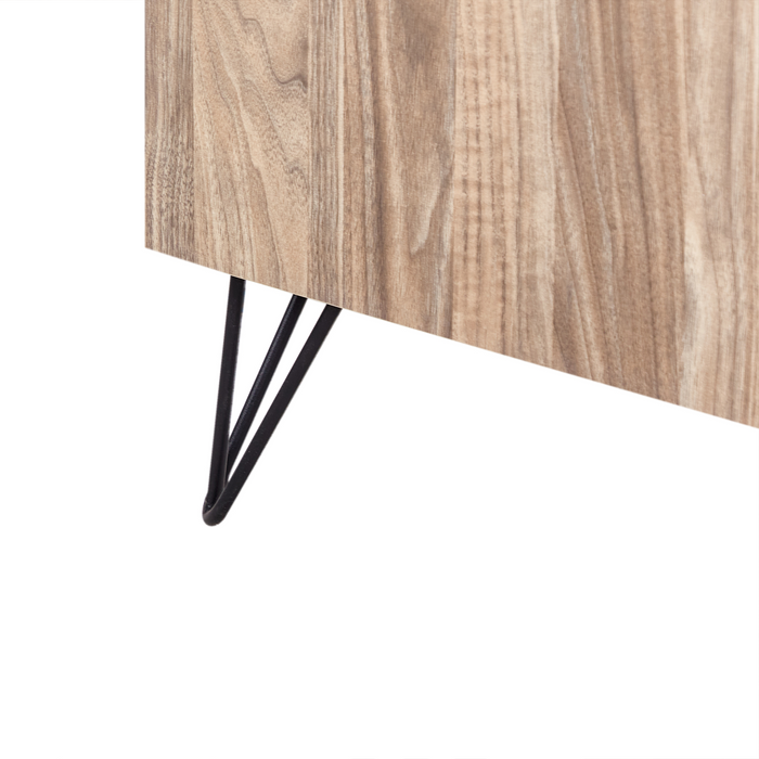 Beliani - ELISTON - Wijnkast - Lichtbruin - Vezelplaat