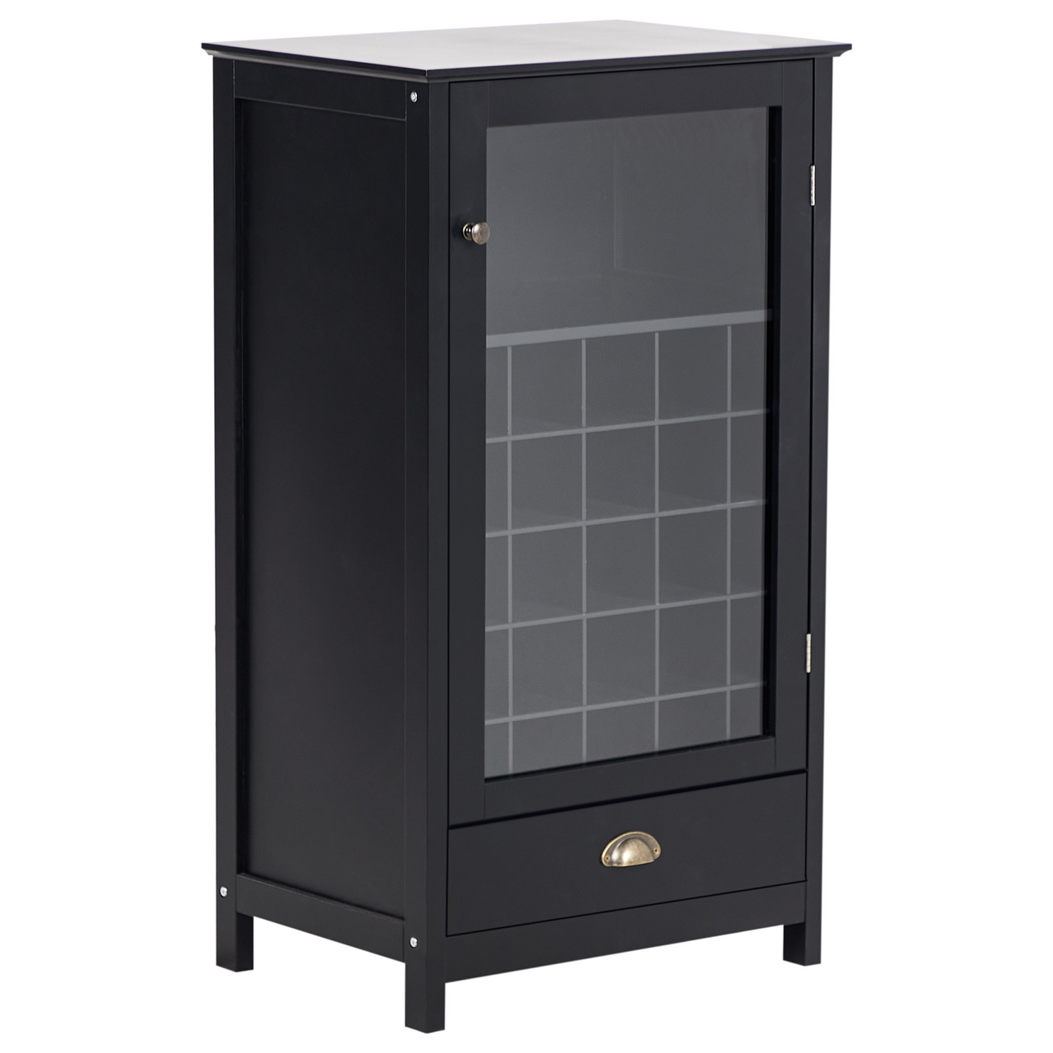 Beliani - CERES - Wijnkast - Zwart - MDF