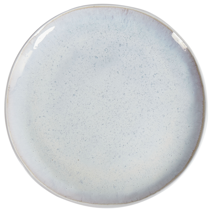 Beliani - SESAME - Bijzetborden set van 8 - Lichtgrijs - Steengoed