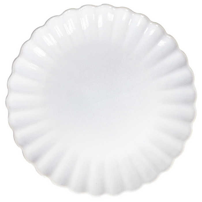 Beliani - NETTLE - Bijzetborden set van 8 - Wit - Steengoed