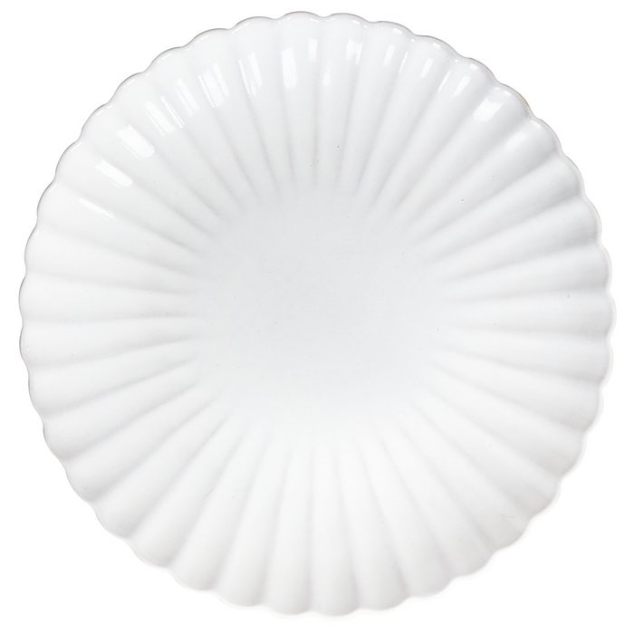 Beliani - NETTLE - Dinerborden set van 8 - Wit - Steengoed