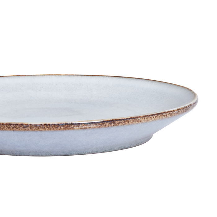 Beliani - JUNIPER - Bijzetborden set van 8 - Lichtblauw - Steengoed