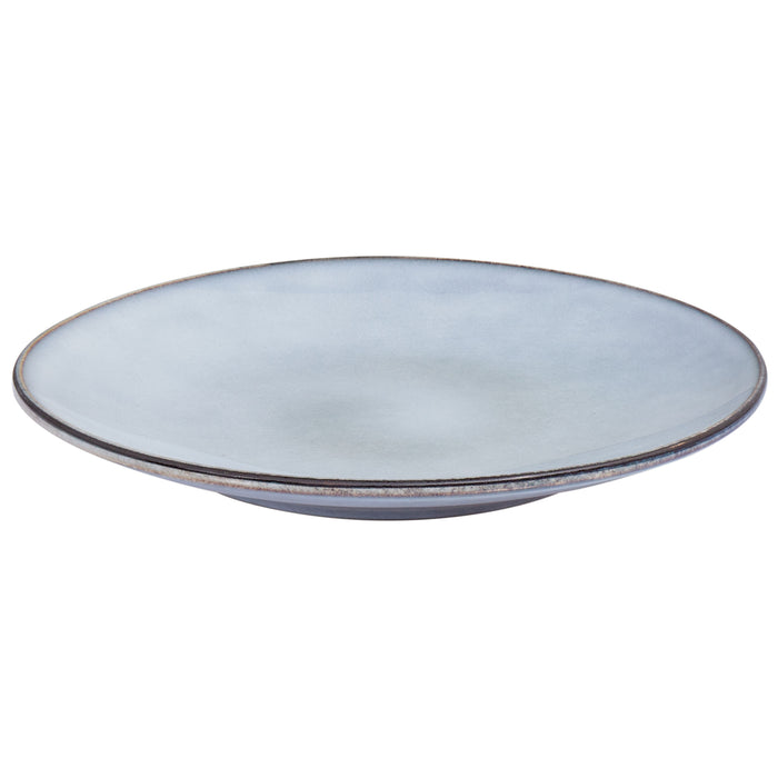 Beliani - JUNIPER - Dinerborden set van 8 - Lichtblauw - Steengoed