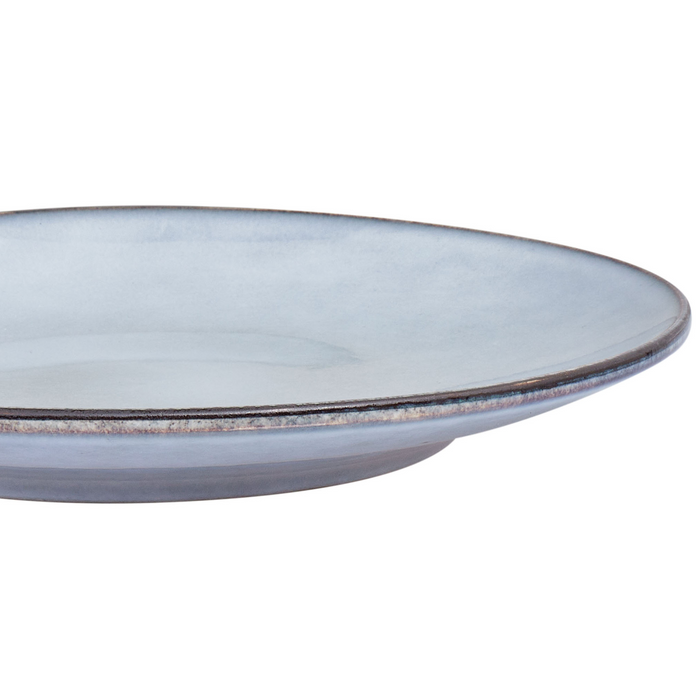 Beliani - JUNIPER - Dinerborden set van 8 - Lichtblauw - Steengoed