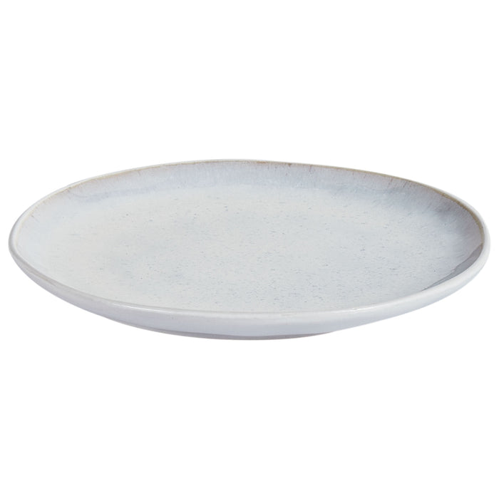 Beliani - SESAME - Bijzetborden set van 8 - Lichtgrijs - Steengoed