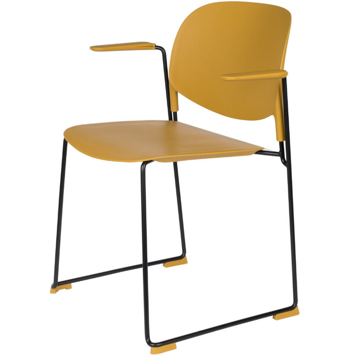 Puur Stord armstoel geel