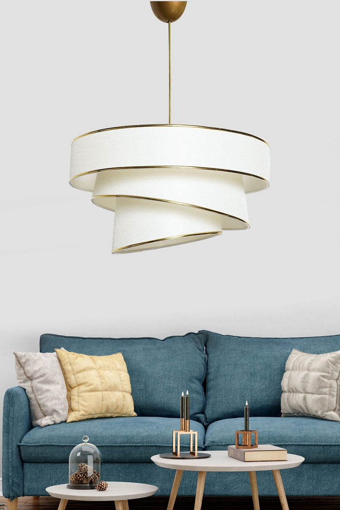 Giga Meubel - Hanglamp Goud Metaal - 40x40x72cm - Couper