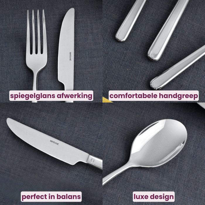 Sambonet Bestekset Linear - Goud - 30 delig | 6 personen