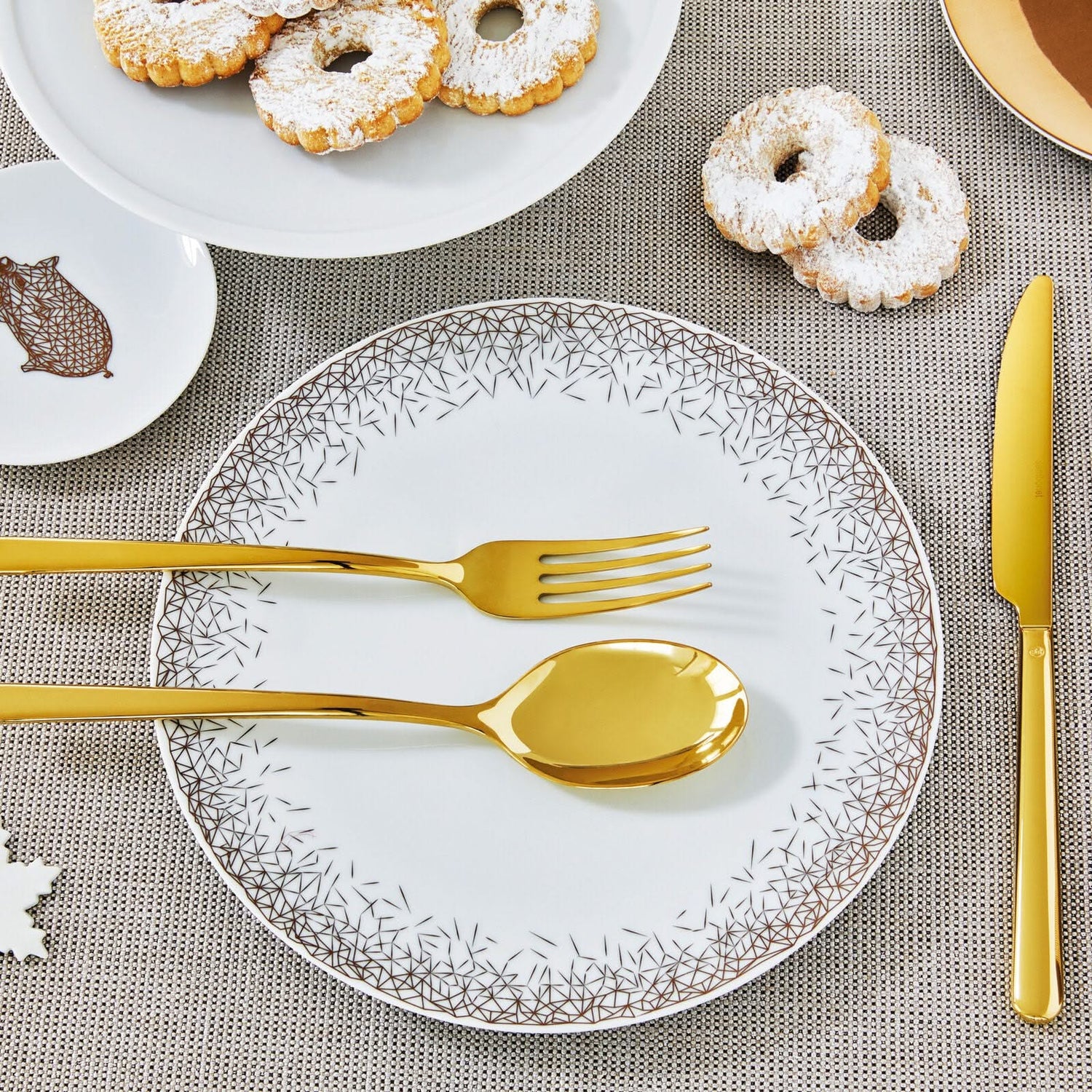 Sambonet Bestekset Linear - Goud - 30 delig | 6 personen