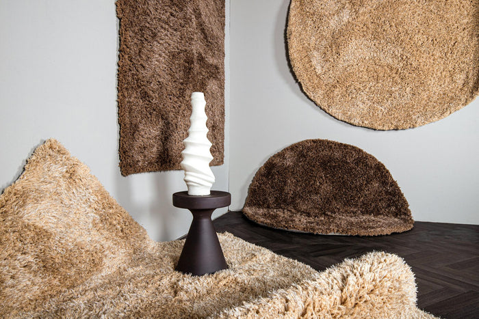 PTMD Jups Brown fabric handwoven carpet S