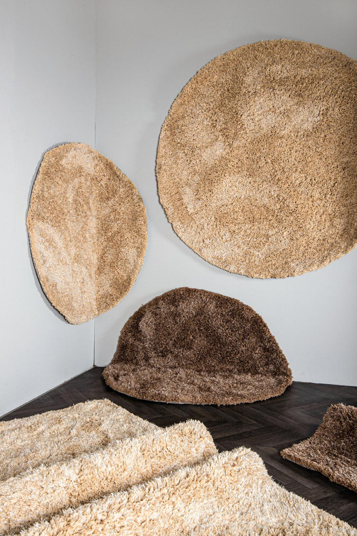 PTMD Jups Brown fabric handwoven carpet S