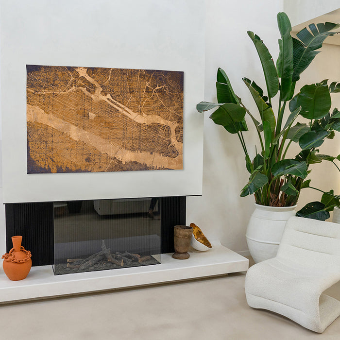 Louis de Poortere Cities Vloerkleed 100 x 140 cm - Gatsby Gold