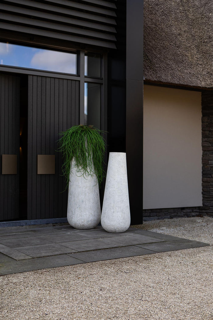 PTMD Toshiba White Round High GRC Pot S