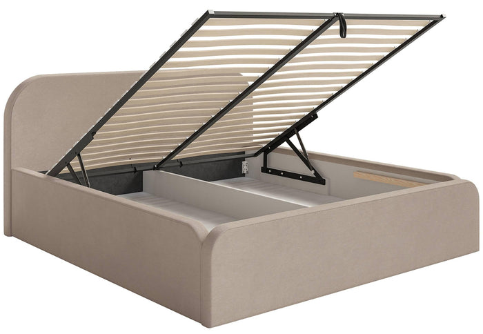 NADUVI Collection Bedframe Carina 200 x 200 met opbergvak fluweel