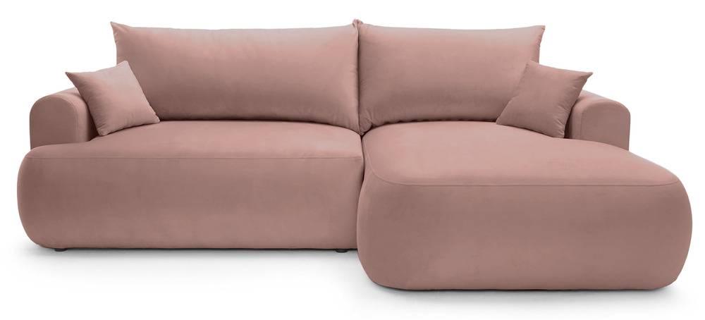 NADUVI Collection Hoekslaapbank Philipa rechts met opbergvak velvet