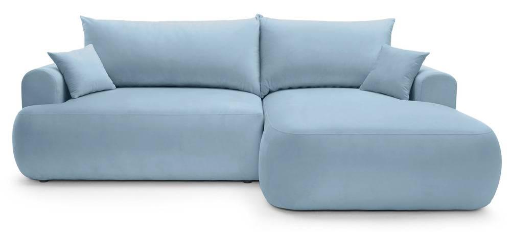 NADUVI Collection Hoekslaapbank Philipa rechts met opbergvak velvet