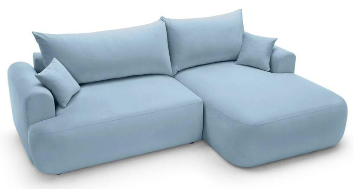 NADUVI Collection Hoekslaapbank Philipa rechts met opbergvak velvet