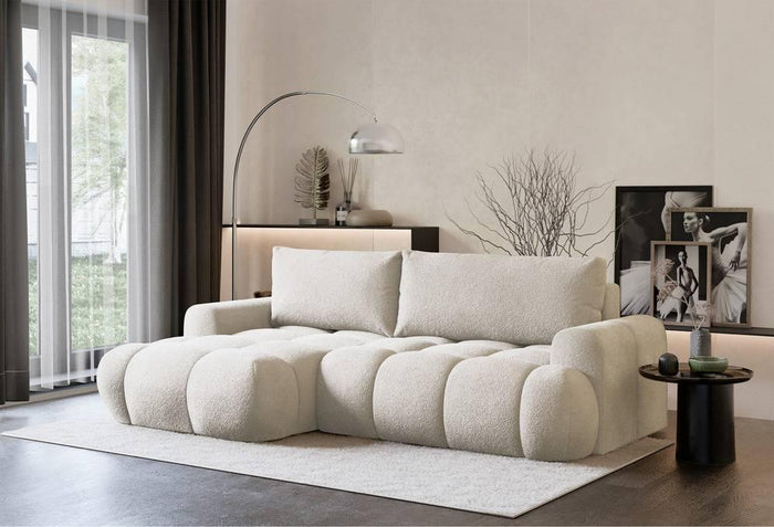NADUVI Collection Hoekslaapbank Eden links bouclé