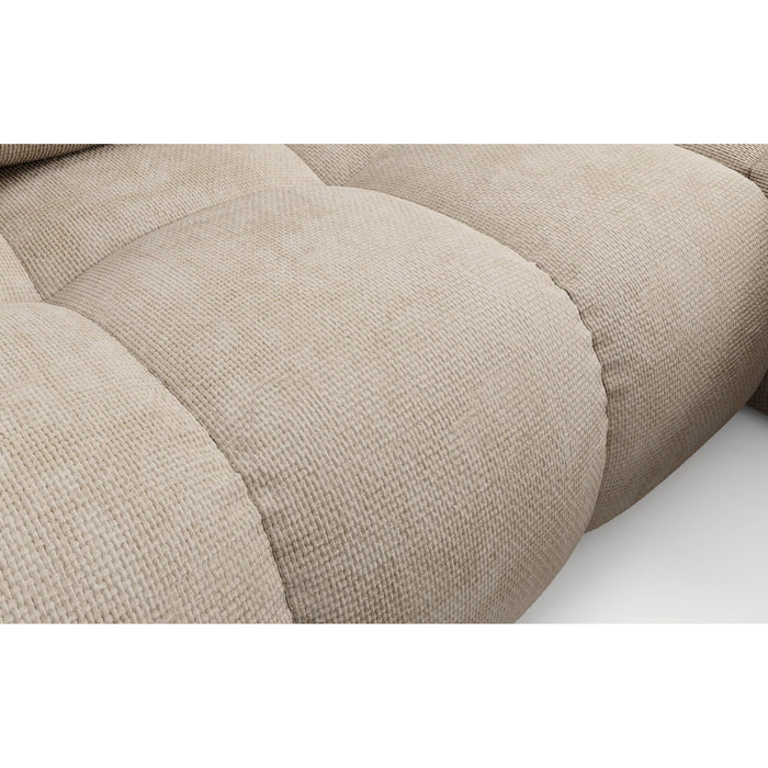 by fonQ Charme Hoekbank Rechts  met Slaapfunctie - Chenille - Lichtbeige