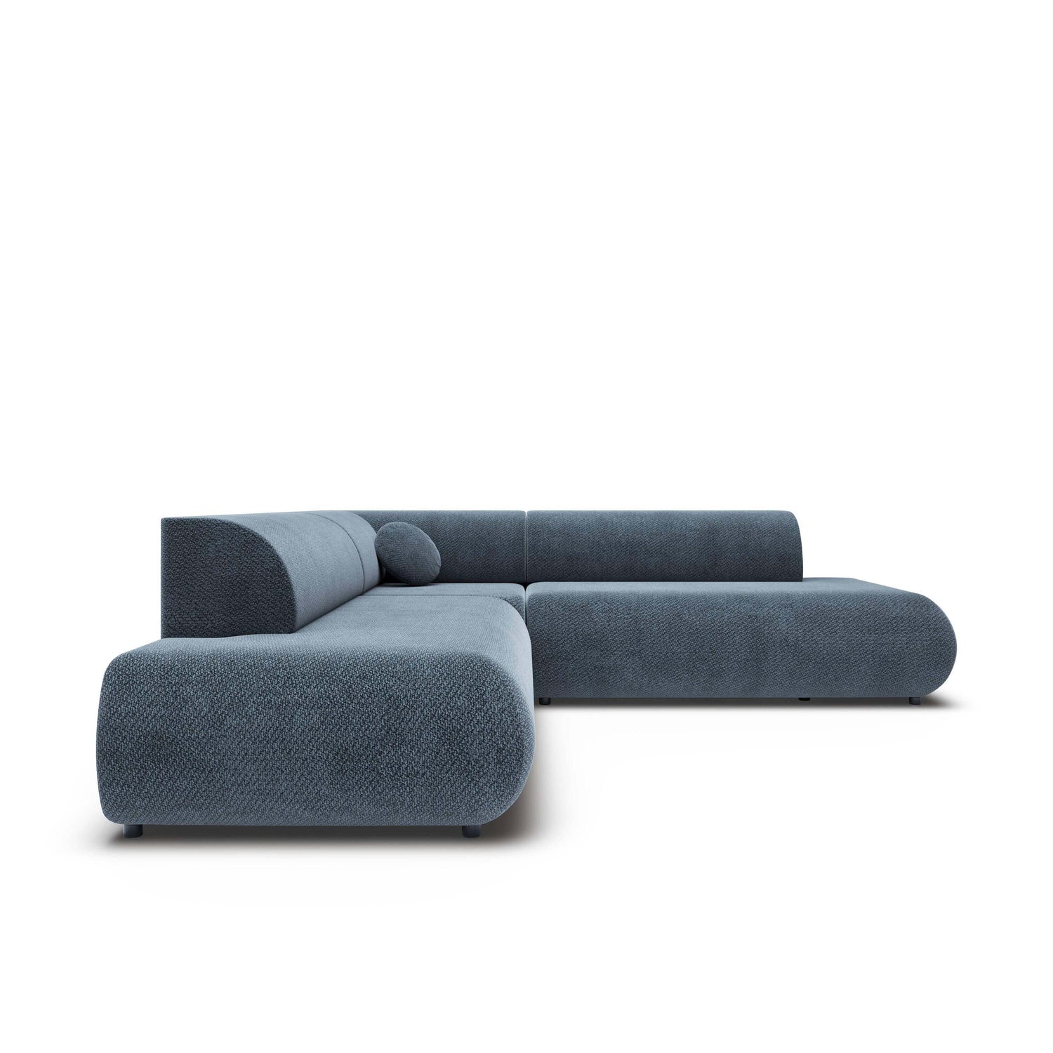 by fonQ Wisp Hoekbank Links/Rechts met Slaapfunctie - Chenille - Marineblauw
