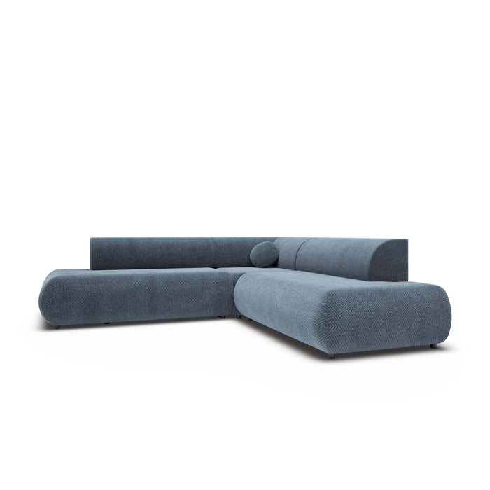 by fonQ Wisp Hoekbank Links/Rechts met Slaapfunctie - Chenille - Marineblauw
