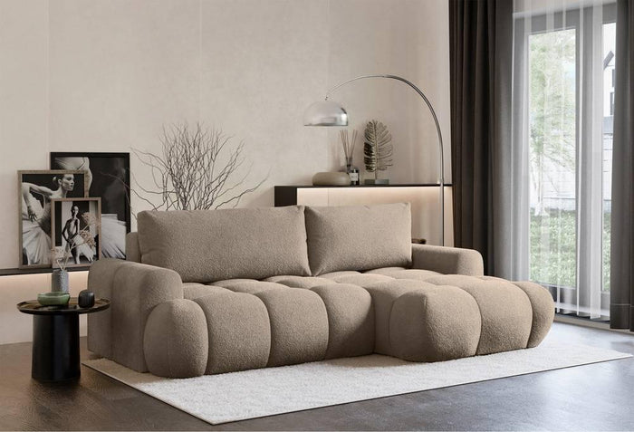 NADUVI Collection Hoekslaapbank Eden rechts bouclé