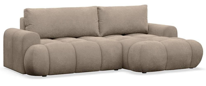 NADUVI Collection Hoekslaapbank Eden rechts bouclé