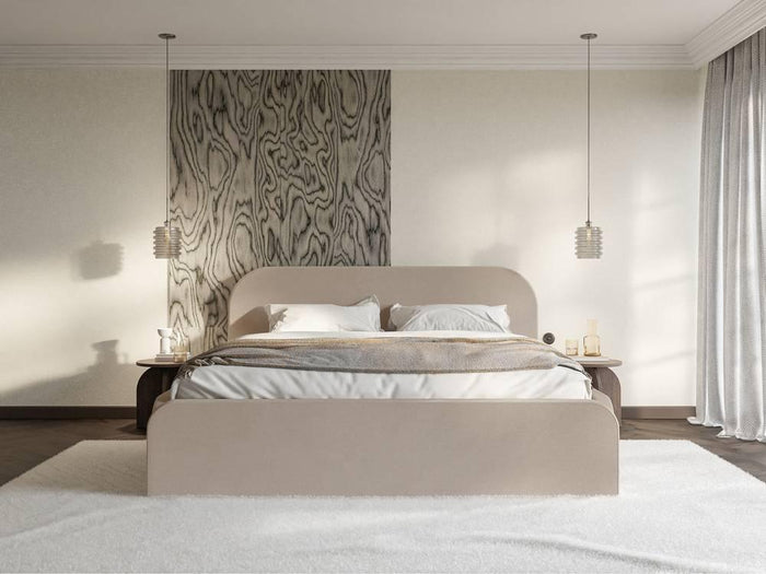 NADUVI Collection Bedframe Carina 160 x 200 met opbergvak fluweel