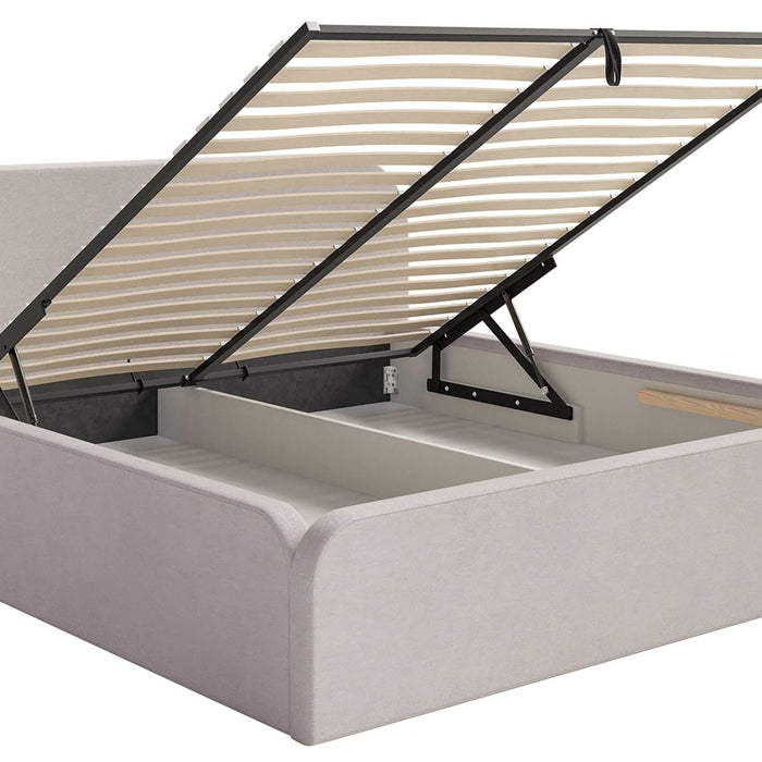 NADUVI Collection Bedframe Carina 140 x 200 met opbergvak fluweel