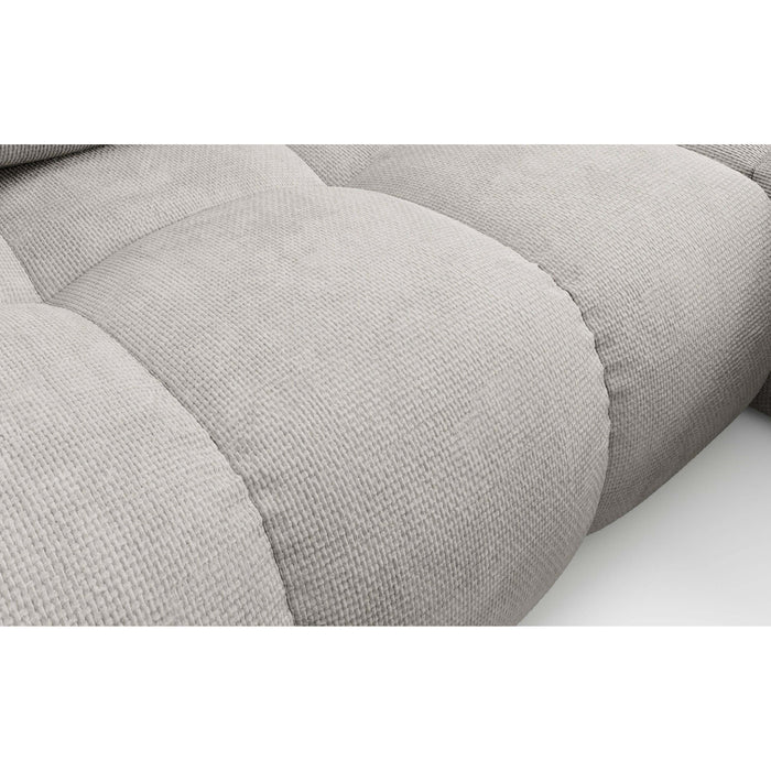 by fonQ Charme Hoekbank Rechts  met Slaapfunctie - Chenille - Lichtgrijs