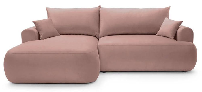 NADUVI Collection Hoekslaapbank Philipa links met opbergvak velvet