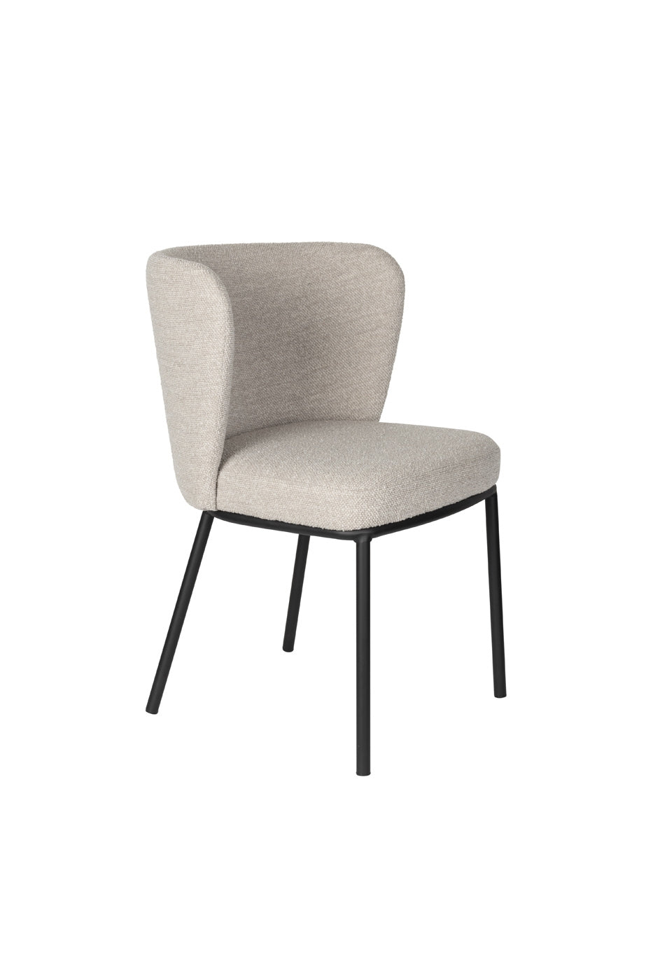 Giga Meubel - Eetkamerstoel Stof Beige - Guus - Set van 2