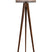 Giga Meubel - Vloerlamp Taupe|Walnoot - 45x45x153cm - Tripod