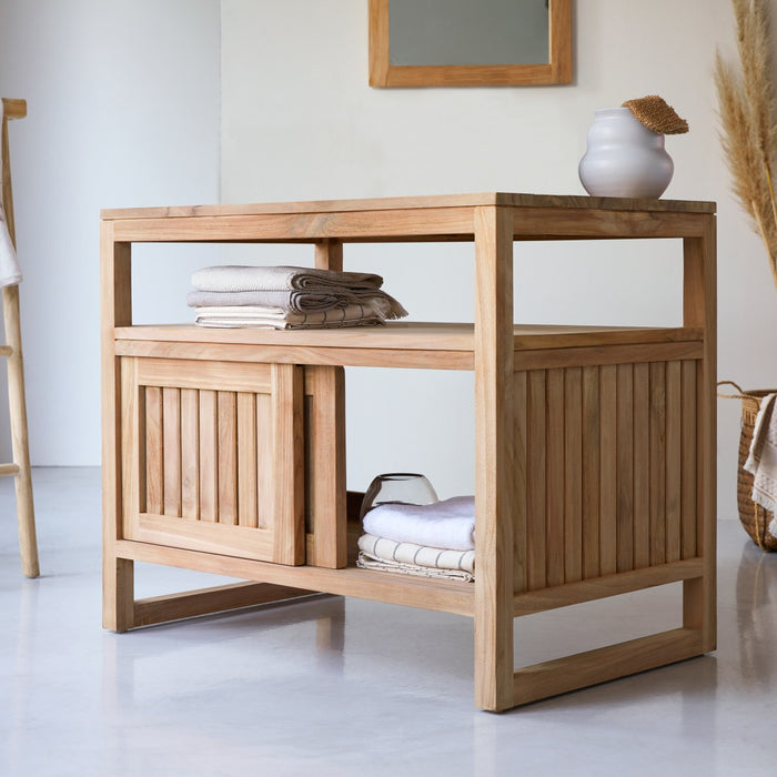 Tikamoon - Opbergmeubel in teakhout 90 Colonial