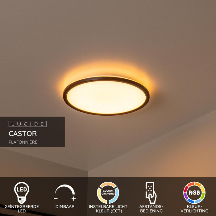 Lucide CASTOR Plafonnière - Opaal