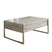 Giga Meubel - Salontafel Travertinlook|Goud - 90x60x40cm - Luxe