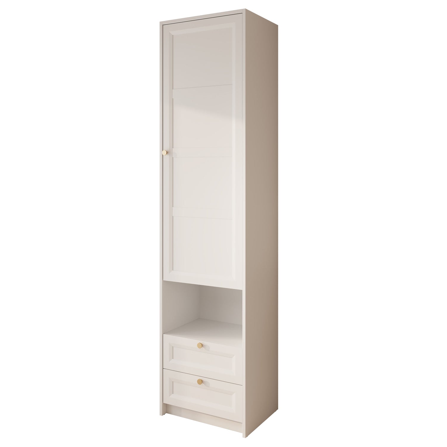 Meubella - Schoenenkast Rumble - Wit - 54 cm