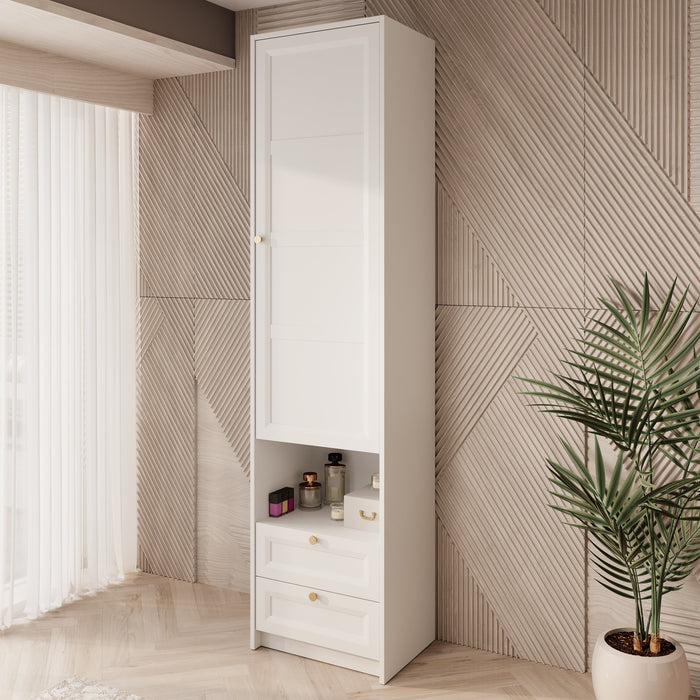 Meubella - Schoenenkast Rumble - Wit - 54 cm