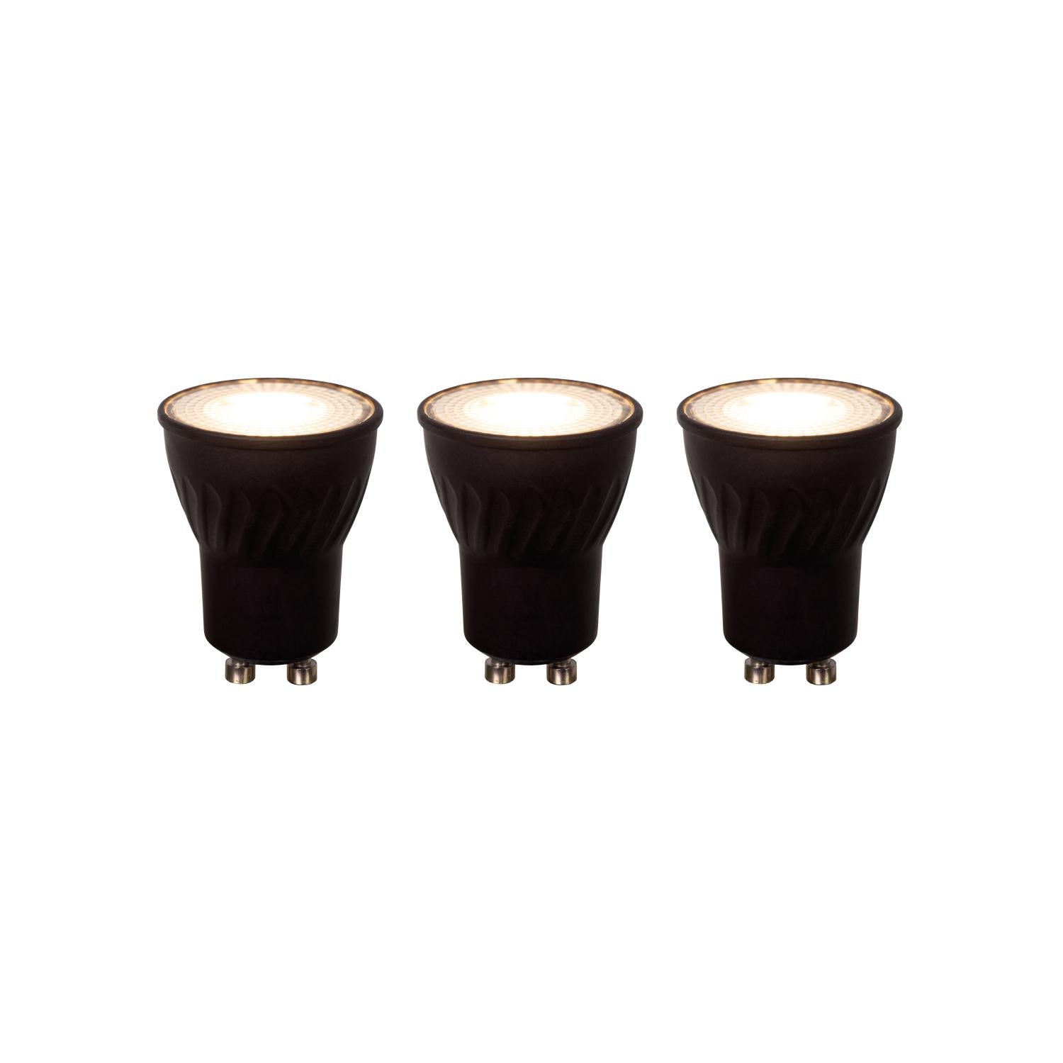 Lucide MR11 * 3 Led lamp - Zwart