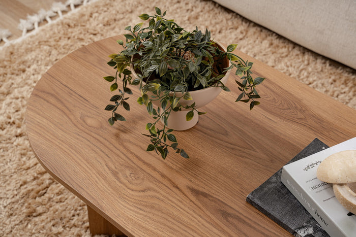 Giga Meubel - Salontafel Naturel Hout - 120x40x60cm - Lute