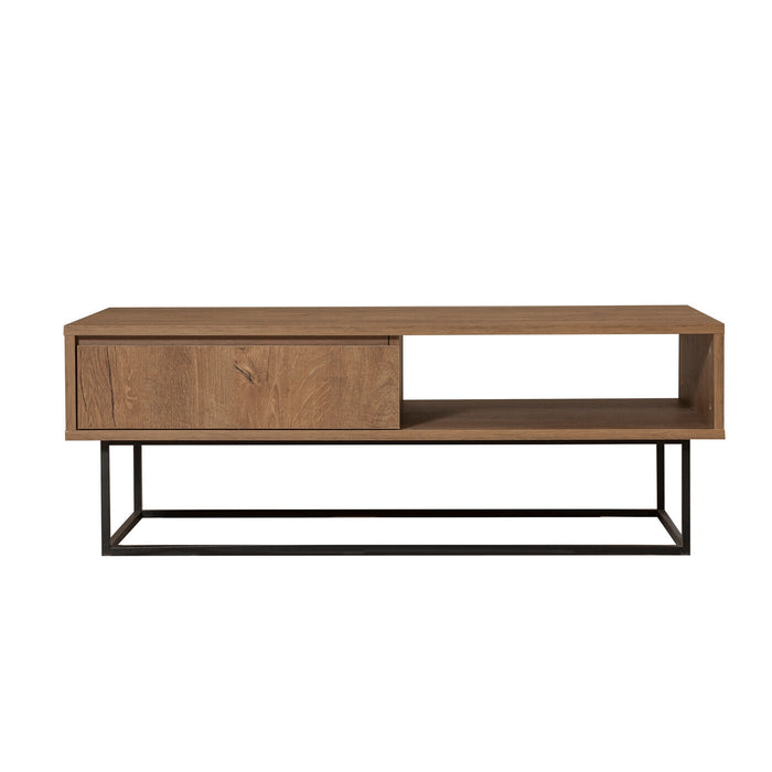 Giga Meubel - Salontafel Walnoot|Zwart - 120x60x43cm - Dale