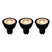 Lucide MR16 * 3 Led lamp - Zwart