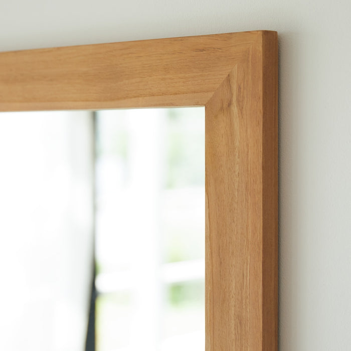 Tikamoon - Teakhouten decoratieve spiegel 120x90 cm Tona