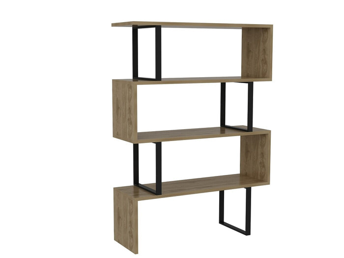 Giga Meubel - Boekenkast Eiken|Zwart Hout - 92x30x124,5cm - Adriana